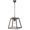 Fantasia Kago pendant light, rustic style, old copper finish, E27 fitting, 300 mm high, steel, bulb not included