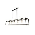 Fantasia Kago hanglamp oud koper, staal, 5x E27 fitting (excl. lampen), 150 x 30 x 30 cm, IP20, 220-240V