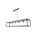 Fantasia Kago pendant lamp old copper, E27x5 fitting, 5 light points, 150 cm long, steel, IP20