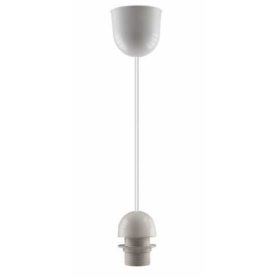 Fantasia Fantasia Nina suspension blanche, culot E27 pour abat-jour, 132 cm de haut, métal