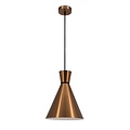 Fantasia KONO pendant light, conical, white, Ø39.5 cm, metal, E27 socket, bulb not included