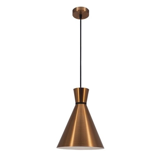 Fantasia KONO conical pendant lamp in matte black aluminium for above a dining table, E27 fitting, bulb not included