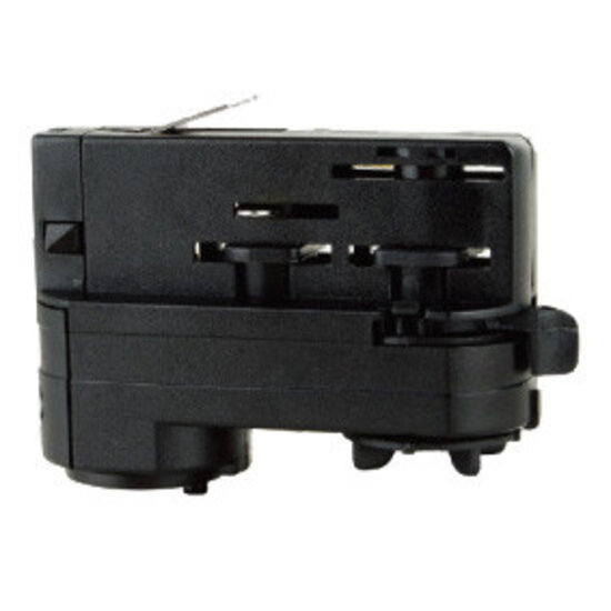 Fantasia 3-fase adapter voor railverlichting, zwart - voor driefasige stroomrail, snel te monteren