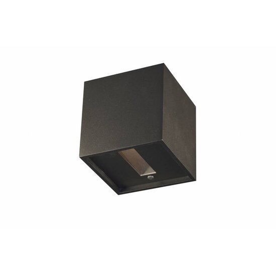 Fantasia NEMO wall light LED up-down, black aluminium, square, 102x102x102mm, 4W, 386 lumen, 3000K, IP20