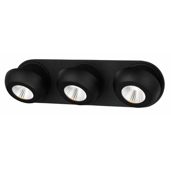 Fantasia OLEO ceiling spot LED 3x7W dimmable 3000K black, 3x780 lumens, 390x110x90mm, IP20