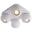 Fantasia TRITON square ceiling spotlight with 4 GU10 sockets, white, adjustable - bulbs not included