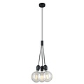 Fantasia Pendelleuchte 3-flammig schwarz, Metallring Ø 340 mm, 3x E27-Fassung, Leuchtmittel nicht enthalten