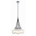 Fantasia Kobar pendant lamp black, metal, 7x E27 socket, diameter 46 cm, height up to 210 cm, bulbs not included