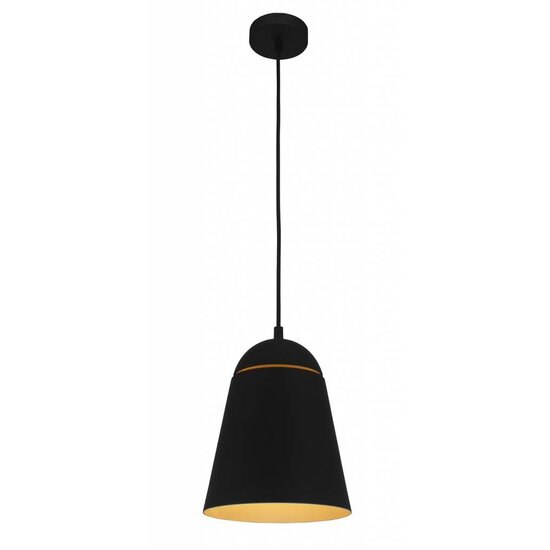 Fantasia metal hanging lamp in white, conical shade Ø 200 mm, height up to 1505 mm, E27 fitting, bulb not included