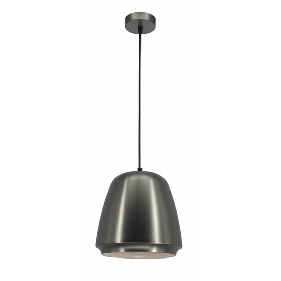 Fantasia pendant light grey, metal shade Ø25 cm, adjustable height up to 148.5 cm, E27 fitting, bulb not included