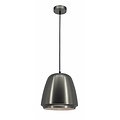 Fantasia pendant light grey, metal shade Ø25 cm, adjustable height up to 148.5 cm, E27 fitting, bulb not included