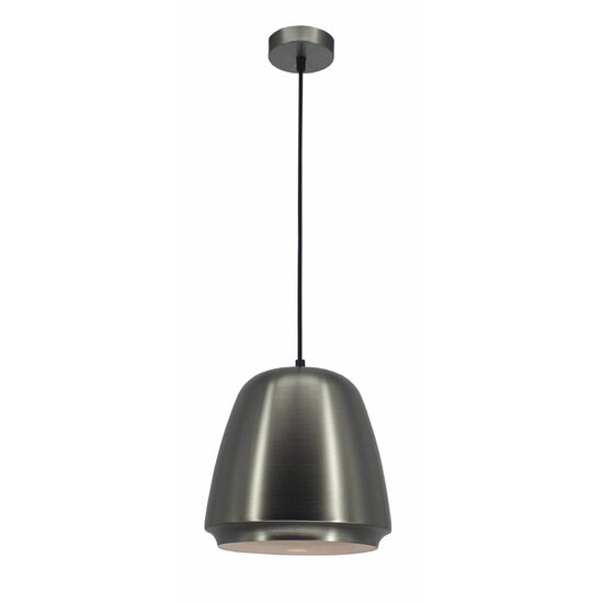 Fantasia pendant light grey, metal shade Ø25 cm, adjustable height up to 148.5 cm, E27 fitting, bulb not included