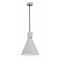 Fantasia suspension conique en plastique noir, diamètre 25 cm, hauteur réglable jusqu'à 154,5 cm, culot E27, ampoule non incluse