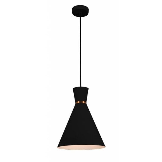 Fantasia Suspension Kono en cuivre – abat-jour conique en plastique Ø25 cm, réglable jusqu'à 154,5 cm, culot E27, ampoule non incluse