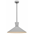 Fantasia Fantasia KONO design hanglamp, kegelvormige kap Ø25 x H32 cm, aluminium koper/wit, E27 fitting (lichtbron excl.)