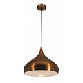 Fantasia RONIN lámpara colgante en forma de gota, metal marrón café con interior dorado, Ø42 x H30 cm