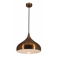 Fantasia RONIN lámpara colgante en forma de gota, metal marrón café con interior dorado, Ø42 x H30 cm
