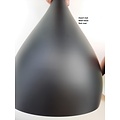 Fantasia RONIN drop-shaped pendant lamp in black/gold, Ø25 cm, E27 socket, bulb not included