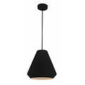 Fantasia conical pendant light black, diameter 250 mm, height 148 cm, metal, E27 socket, bulb not included