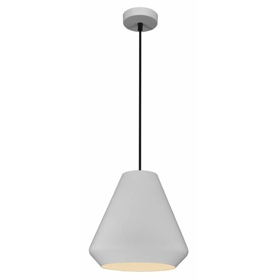 Fantasia conical pendant light black, diameter 250 mm, height 148 cm, metal, E27 socket, bulb not included