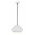Fantasia Fantasia conical pendant lamp in black metal, 240mm diameter, 1377mm total height, E27 socket, bulb not included