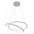 Fantasia Boa LED-Pendelleuchte weiß, Spiralrahmen, Ø52,5 cm, 47W LED, 3055 Lumen, 3000K warmweiß, dimmbar