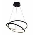 Fantasia Boa LED pendant light white, spiral frame, Ø52.5 cm, 47W LED, 3055 lumens, 3000K warm white, dimmable