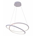 Fantasia BOA lámpara colgante LED blanca, diámetro 52,5 cm, 47W LED integrado, aprox. 3055 lúmenes, 3000K blanco cálido, regulable