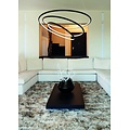 Fantasia BOA LED pendant lamp, spiral design in black metal/plexi, Ø730mm, 88W integrated LED, 3080 lumens, 3000K warm white, dimmable