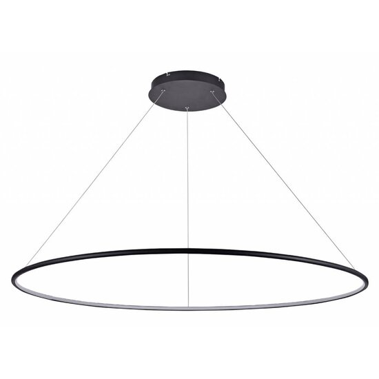 Fantasia ANNU LED ring pendant light black, ø120 cm, 64W LED, 2240 lumens, 3000K warm white, dimmable
