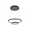 Lámpara colgante Fantasia Annu con 2 aros (Ø 40 y 30 cm), blanca, 36W LED, 1260 lúmenes, 3000K, regulable
