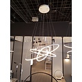 Fantasia Annu pendant light with 2 rings (40 and 60 cm), white, 53W SMD LED 3000K, 3445 lumens, dimmable, adjustable height