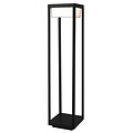 Fantasia Neres terrace lamp, black metal, 80 cm tall, LED 9 W, 1100 lumens, 3000K warm white, IP65 waterproof, 220 V