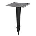 Fantasia Neres terrace lamp, black metal, 80 cm tall, LED 9 W, 1100 lumens, 3000K warm white, IP65 waterproof, 220 V