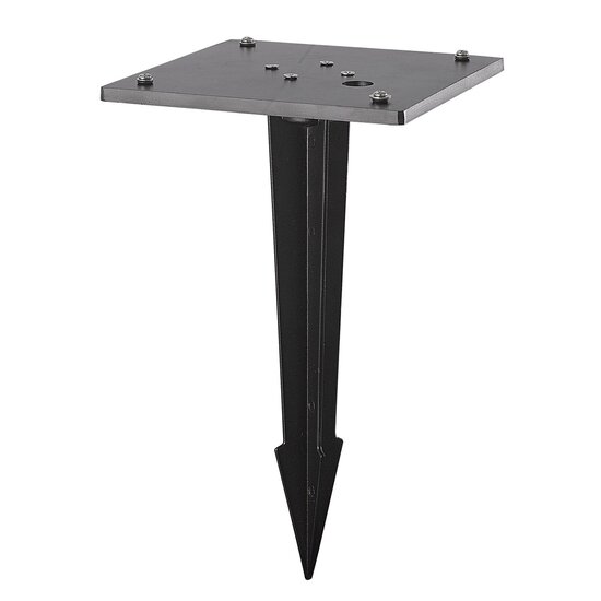 Lampe de terrasse Fantasia Neres, métal noir, 80 cm de haut, LED 9 W, 1100 lumens, 3000K blanc chaud, IP65, 220 V