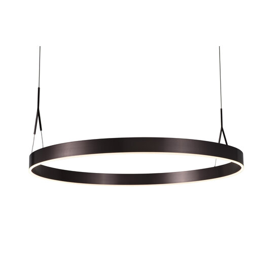 Fantasia Fantasia Pure lámpara colgante LED redonda Ø91cm marrón cobrizo, regulable, 3000K luz blanco cálido