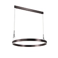 Fantasia Fantasia Pure lámpara colgante LED redonda Ø91cm marrón cobrizo, regulable, 3000K luz blanco cálido