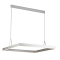 Fantasia Fantasia Pure Square vierkante LED hanglamp 90x90cm, dimbaar, 3000K, 2520 lumen, donker koperbruin aluminium