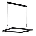 Fantasia Fantasia Pure square LED pendant lamp 90x90cm black, dimmable, 3000K warm white light, 2520 lumens