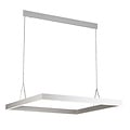 Fantasia Fantasia Pure square LED pendant lamp 90x90cm black, dimmable, 3000K warm white light, 2520 lumens