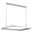 Fantasia Fantasia Pure Square vierkante LED hanglamp 90x90cm, dimbaar, 3000K, 2520 lumen, donker koperbruin aluminium