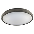 Fantasia OXY round ceiling lamp in silver metal, adjustable CCT 3000-6000K, 12W integrated LED, Ø 300 mm