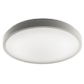 Fantasia OXY round ceiling lamp in silver metal, adjustable CCT 3000-6000K, 12W integrated LED, Ø 300 mm
