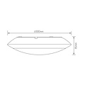 Fantasia VELAN lámpara de techo IP65 con sensor de movimiento integrado, 17W LED 1300 lúmenes, 3000K, negra, Ø30 cm
