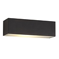 Fantasia Wandleuchte LED schwarz, R7S 10W dimmbar, 810 Lumen, 2700K warmweiß, 245x75x82mm, IP20