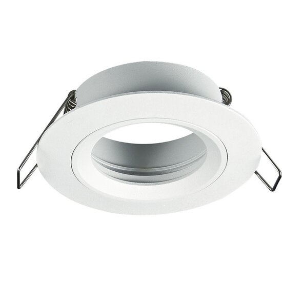 Fantasia Saturn Einbaustrahler für GU10, fest (nicht schwenkbar), mattschwarz, Aluminium, Durchmesser 80 mm, Leuchtmittel nicht enthalten.