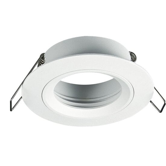 Fantasia Saturn recessed spot for GU10, fixed (non-adjustable), matte black, aluminium, 80 mm diameter, lamp not included.