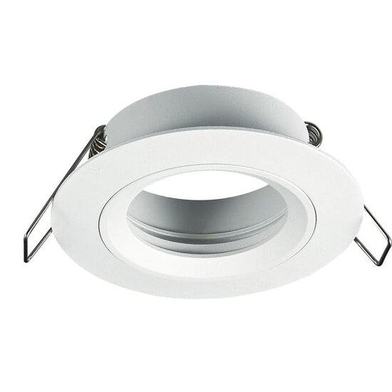 Fantasia Saturn recessed spot for GU10, fixed (non-adjustable), matte black, aluminium, 80 mm diameter, lamp not included.