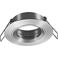 Fantasia Saturn inbouwspot voor GU10, vast (niet richtbaar), mat zwart, aluminium, diameter 80 mm, lamp niet inbegrepen.