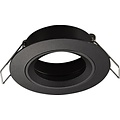 Fantasia Saturn inbouwspot voor GU10, vast (niet richtbaar), mat zwart, aluminium, diameter 80 mm, lamp niet inbegrepen.